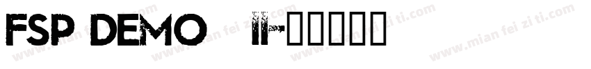 FSP DEMO   ll字体转换